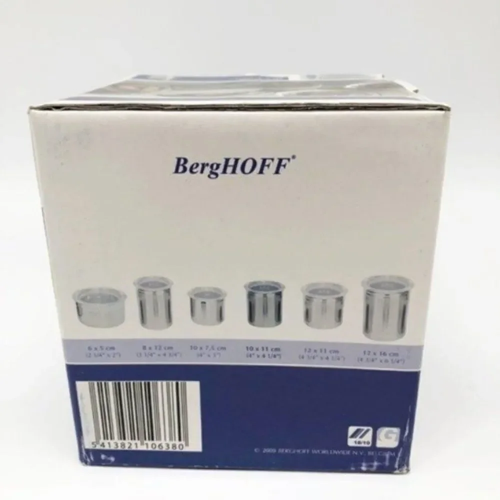 BergHOFF 2.5 Cups Silver Stainless Steel Canister